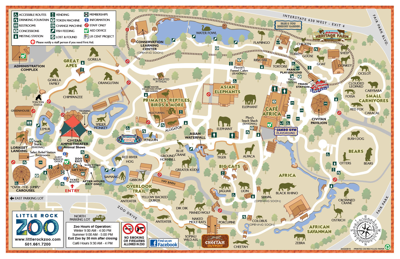 Little Rock Zoo Map